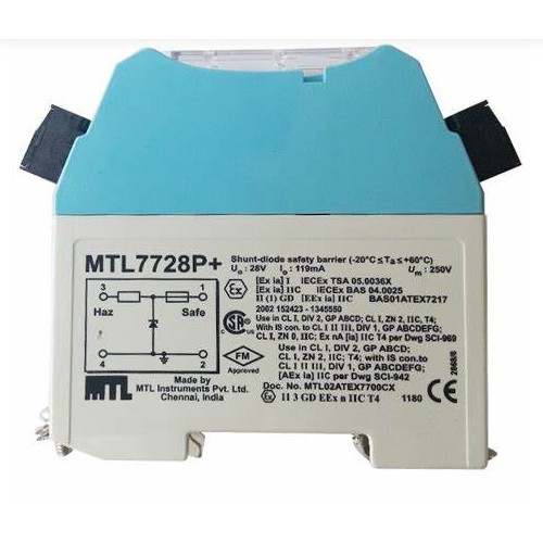 MTL7728P+  MTL 7700 Intrinsically Safe Barrier
